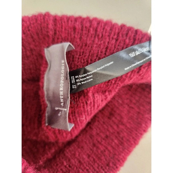 NWT By Anthropologie Embellished Headband Ear Warmer Wine - Picture 6 of 10